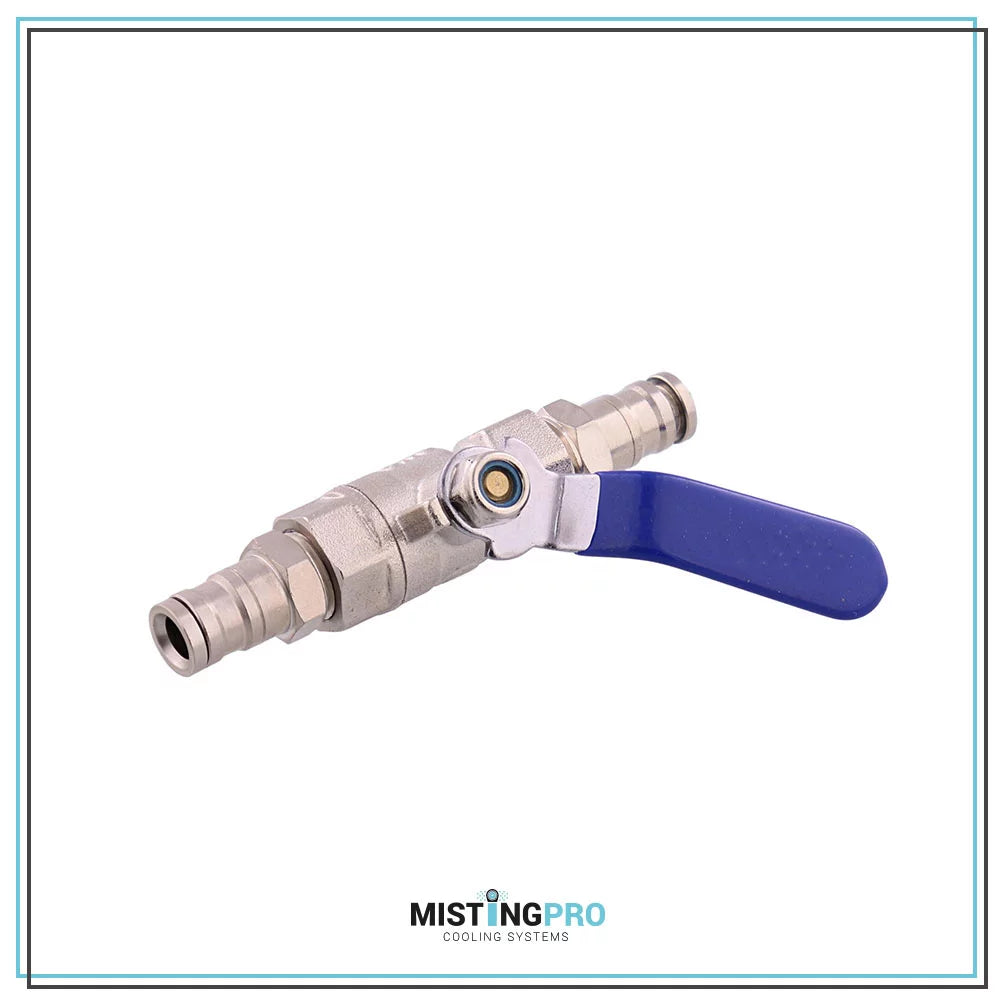 End shut-off valve