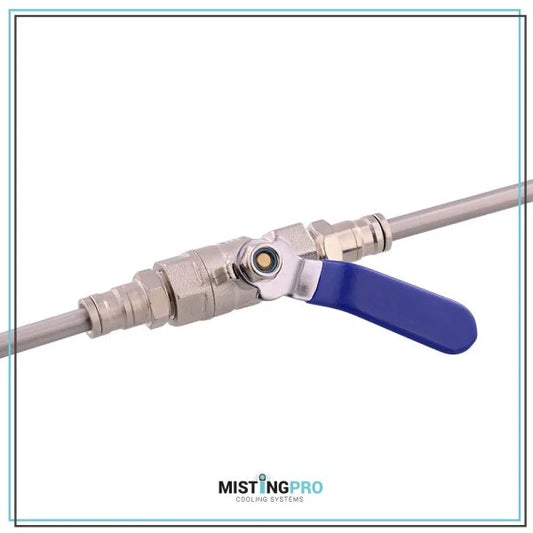 End shut-off valve
